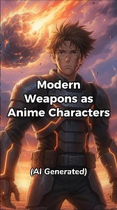 AI Draws Modern Weapons as Anime Characters