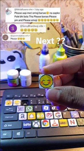 Converting Keyboard "2" Key Into Custom Emoji! ⌨️✨ #shorts #keyboardart #customkeycap #diy #art