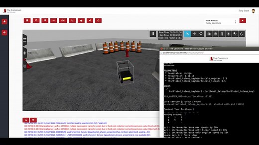 How to launch a simulation of a Husky Robot Simulation