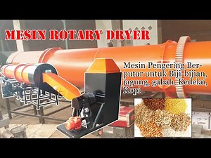 Rotary Dryer Mesin Pengering Berputar untuk Biji-bijian, jagung, gabah, Kedelai, Kopi, Dll