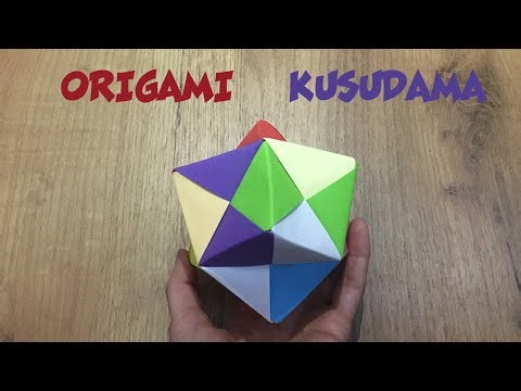 How to Make Origami Kusudama! Step by Step!