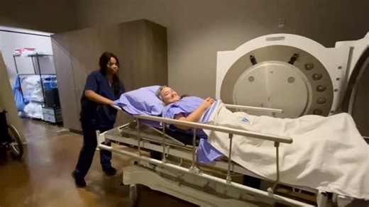 Megan Williams on Instagram: "A hyperbaric chamber is a medical device where a person breathes 100% oxygen while inside a chamber that is pressurized to higher-than-normal air pressure. How it works • Normally, we breathe air that’s about 21% oxygen. • Inside a hyperbaric chamber, the pressure is increased and you breathe pure oxygen. • This allows your blood to carry much more oxygen than usual. • The extra oxygen helps tissues heal faster and fight infection. Why people use hyperbaric oxygen t