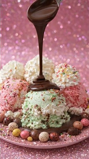 Ultimate Chocolate Fudge Ice Cream Sundae 🍨🍫 | Satisfying Hot Fudge Pour