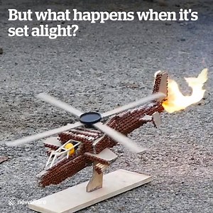 273K views · 444 reactions | This guy made a functioning helicopter out of matches!  | VT | Facebook