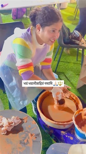 Shaping clay, shaping my calm 🧘🏻‍♀️#mahadev #mahashivratri2026 #shivshakti #yoga #1ksubscribers