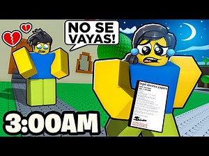 😭 Mi ESPOSA ME ABANDONA a las 3 am * FINAL VERDADERO * 🧠 Cerso Roblox Get Divorced at 3 am