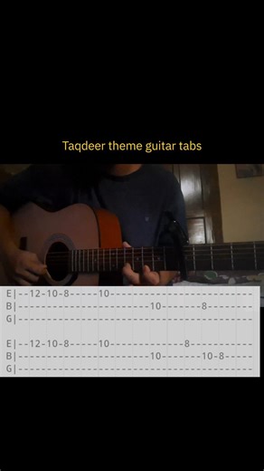 taqdeer theme guitar tabs #guitar #guitarlesson #music