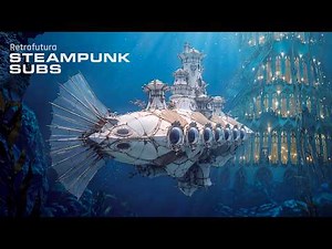 The Sunken Palaces: A Steampunk Submarine Expedition | AI 4K — Retrofutura