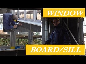 How to fit a window board/window sill to uPVC window frame.