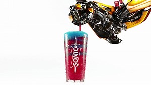 Enter the Transform Your Summer Sweepstakes for the chance to win thousands of prizes and try new color-changing slushes, now at SONIC®. NPN. Ends 7/23/17. 18 , US/DC only. Rules: www.sonicdrivein.com/transformersmovie | Sonic Drive-In