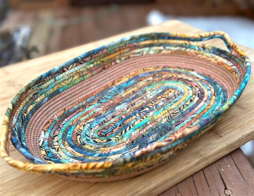Earth Elements Oval Rope Basket - Etsy