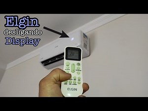 How to turn off the display, Elgin split air conditioner