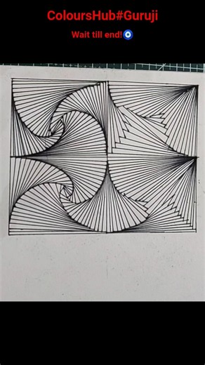 Step-by-Step 3D Pattern Art for Beginners 🎨by ColoursHub#Guruji#shorts