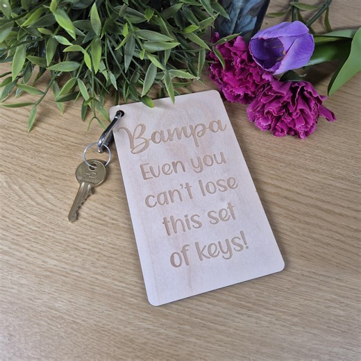 Large Wooden Keyring, Personalised Huge Keychain for Car, House, Office or Garage Keys, Valentines Day. Never Lose Your Keys Again. - Etsy