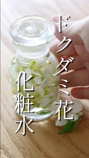 【ドクダミが苦手？！】花化粧水の作り方#shorts