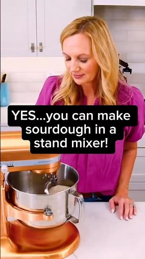 Watch the full video where I show you exactly how to make sourdough in your stand mixer.