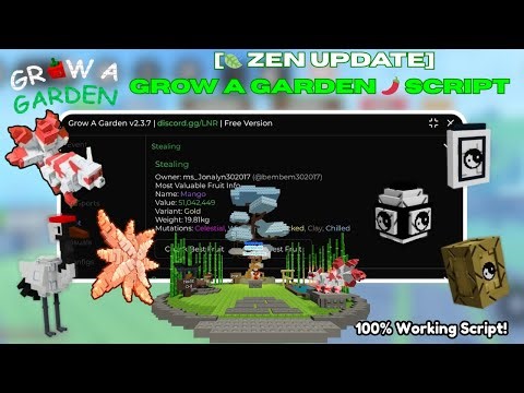 [🍃 ZEN UPDATE] Grow a Garden 🌶️ Script | Get Kitsune Pet, Zen Quest Auto farm, Egg Spawner