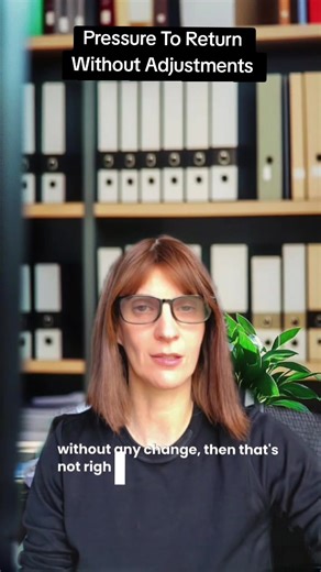 Addressing Pressure to Return Without Adjustments