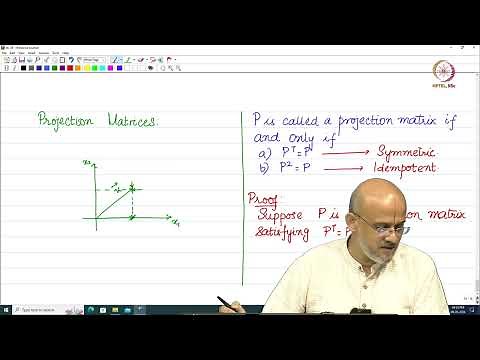 Lec 48 Projection and Projection Matrices