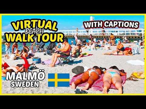 Malmö Beach Walk 🏖️☀️ | Malmö, Sweden Beach Walking Tour