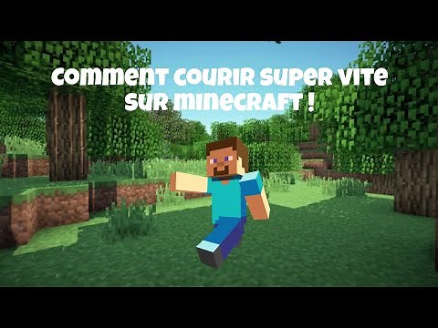 Comment courir super vite sur Minecraft ! TUTO