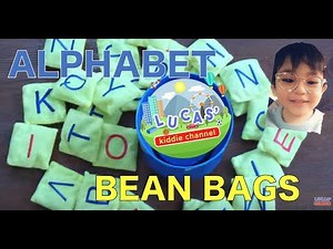 KIDS LEARN THE ALPHABET WITH BEAN BAGS LETTERS PHONICS