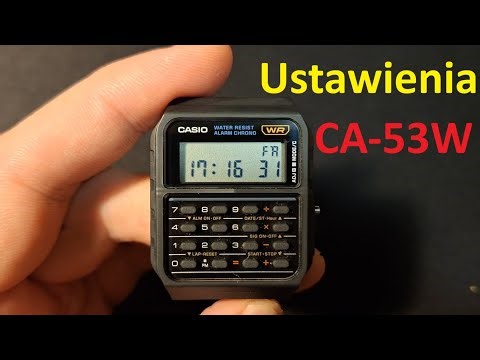 Casio CA-53W - Time settings, 12/24h, key sound, stopwatch, service mode