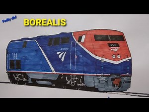 How to draw Amtrak BOREALIS | Amtrak inter-city