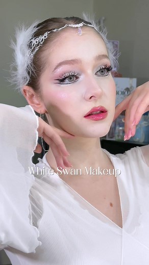 White Swan Makeup Tutorial with Flower Knows Swan Ballet Powder