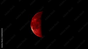 The complete phase of the blood moon