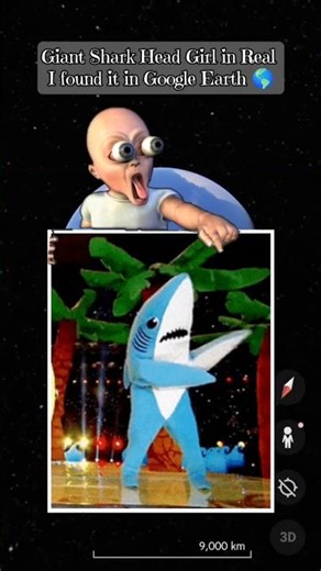 Giant Shark Head women Found on Google Earth 😱🦈#GoogleEarth #GoogleMaps #shark #Shorts #ViralShorts