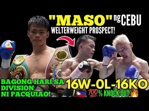 ANGAS NG CEBU TINAWAG NA " MASO " BAGONG HARI NGAYON WELTERWEIGHT! 16w-0L-16 KNOCK OUT🔥