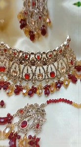 Beautiful high quality bridal set available price 3500rs details or order on what's app number 03099446089#bridaljewelry #indianjewelry #asianjewelry #indian #shaadi #fashion #goldandpearls #modernjewelry #indianfashionijewelry #traditionaljewelry #earrings #jhumkas #necklace #choker #mala #bracelet #mirrorkundan #meenakari #karachi #fershikundan #fershijewelry #fershimala #jewelleryphotography #igjewelry | Signature Jewellery by Ayesha
