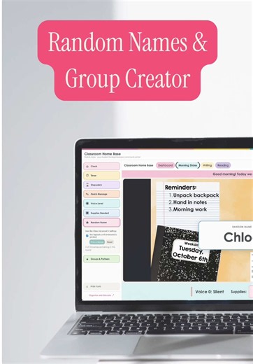 Your favorite way to present your classroom slides just got better. 👀 I added a few new tools to Classroom Home Base, including a random name picker and a group partner maker — so now you can do even more without leaving your presentation. Link your Google Slides or Canva presentations, pull up the tools you need throughout the day, and keep everything in one easy place. I’m not saying it’ll solve all your problems… but look around. 😂 What should I add next? Leave a comment with a classroom to