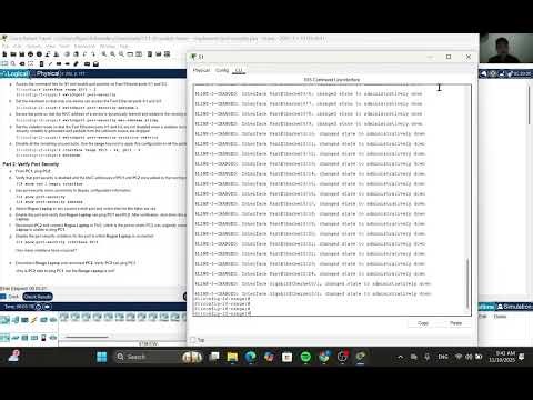 11 1 10 packet tracer implement port security