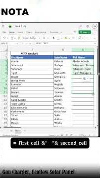 Combine Cells in Excel in Seconds