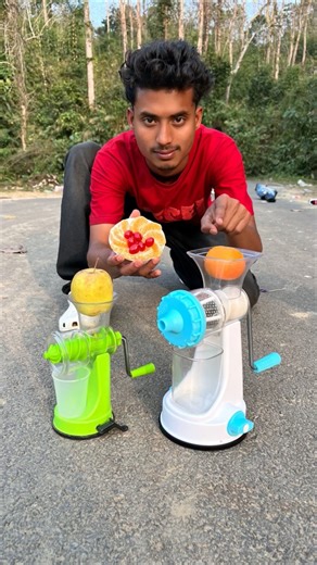 2Ta Fruit Hand Juice Machine vs Big Juicer Machine 😱