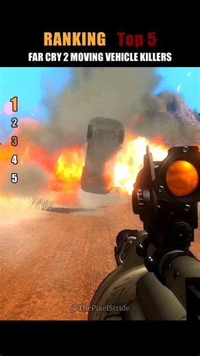 RANKING | Top 5 | Far Cry 2 Ultimate Moving Vehicle Killers #Shorts #FarCry2 #ASMR #top5