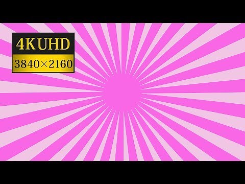 ► 4K UHD SunBurst/Starburst effect (Animating Sun rays) - Cool Cartoon Vortex FOR FREE [PINK]
