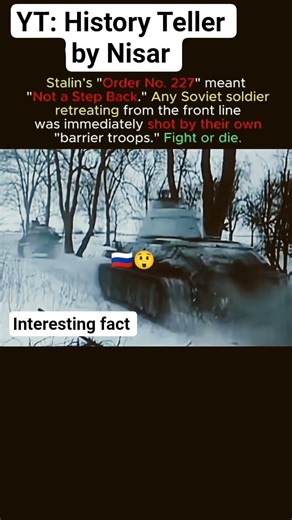 Stalin's 227: Barrier Troops and Survival Law 🇷🇺😲 #shorts #wwii #stalin #order #227 #history #facts