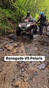 2.2M views · 5.1K reactions | The Renegade struggles to get through, while the Polaris rides like it’s on a highway ATV Life Romania Enduro Life Tours & Rental #Polaris #canam #atvtoursromania #reelsviralシ #LikeFollowShare | ATV Life Romania | Facebook
