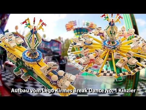 Aufbau vom Lego Kirmes Break Dance No.1 Kinzler / LDD LEGO RIDES (Timelapse)