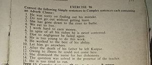 Convert the following simple sentences to complex sentences eac... | Filo