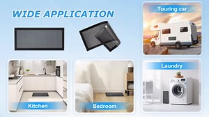 Floor Vent Covers, 4" x 10" Magnetic Vent Covers Air Vent Covers Mesh Screen Register Vent Covers for Home, Floor, HVAC, AC, Grilles, and RV Vents, 6 Pack