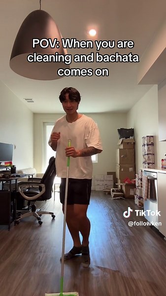 Bachata Dance Cleaning TikTok Challenge