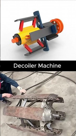 How a Decoiler Machine Really Works! (Mind-Blowing Mechanism) #machine #technology #mechanic