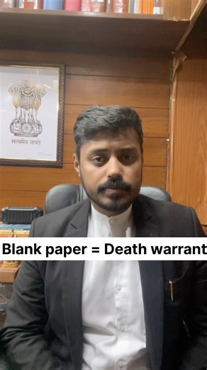 Kore Kagaz (Blank Paper) Pe Sign ? #legalawareness #ytshorts #yt #ytshortsindia