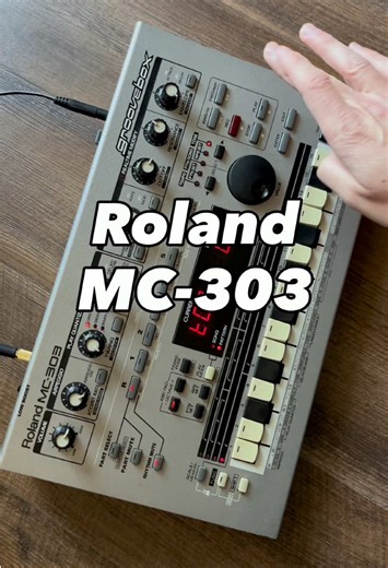Happy 303 day! 🙂 The Roland MC-303 came out in 1996 and was the first product of Roland that had 303 in its name after the legendary TB-303 which came out in 1981. Besides that the MC-303 also was the first machine that had the name „Groovebox“ on it and started a whole new product genre that lasts until today and further on. It has 448 different sounds from Roland‘s TR-808, TR-909, TB-303, CR-78, Juno series and a bunch of sampled sounds from various sources. I bought my first MC-303 in 1997 s