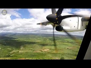 Arrival into BEAUTIFUL Nosy Be, Madagascar! Ewa Air ATR 72-600! [AirClips]