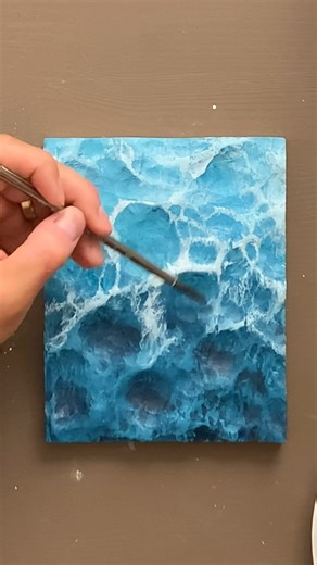 I tried the viral wood carving waves art 🌊